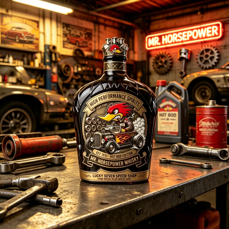Vintage Mr. Horsepower Whiskey - Vintage Collectible Bottles review and price