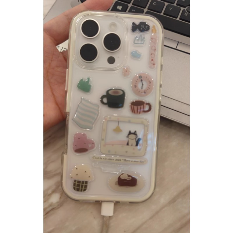 Cute Black Cat Clock Sticker S - Camera Leather Case review and price
