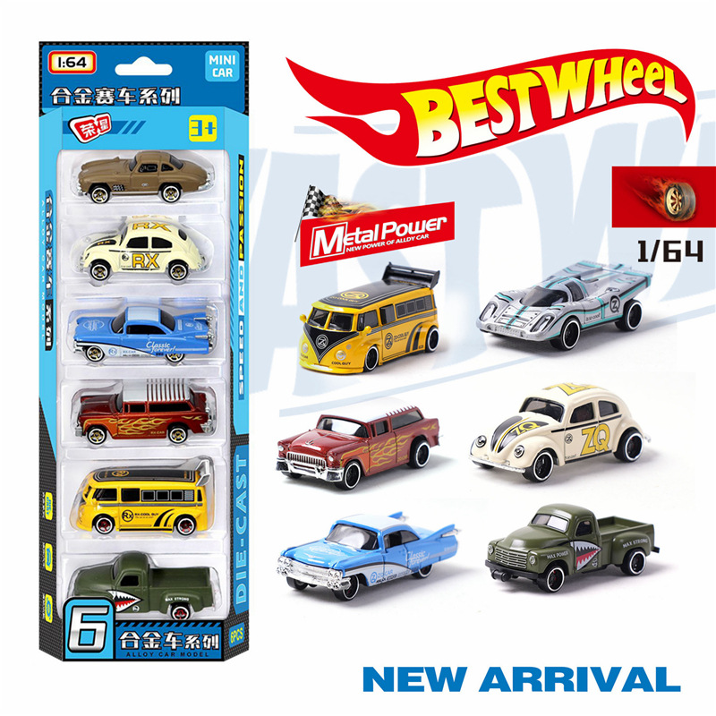 1:64 Alloy retro racing car 6- - Vintage And Collectible Toys review and price