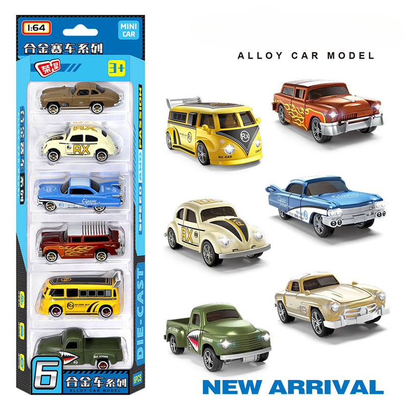 1:64 Alloy retro racing car 6- - Vintage And Collectible Toys review and price