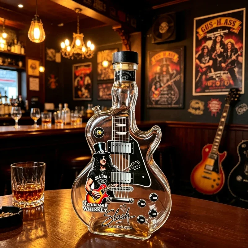 Retro Sunset Gradient Guitar S - Vintage Collectible Bottles review and price