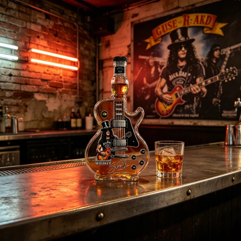 Retro Sunset Gradient Guitar S - Vintage Collectible Bottles review and price