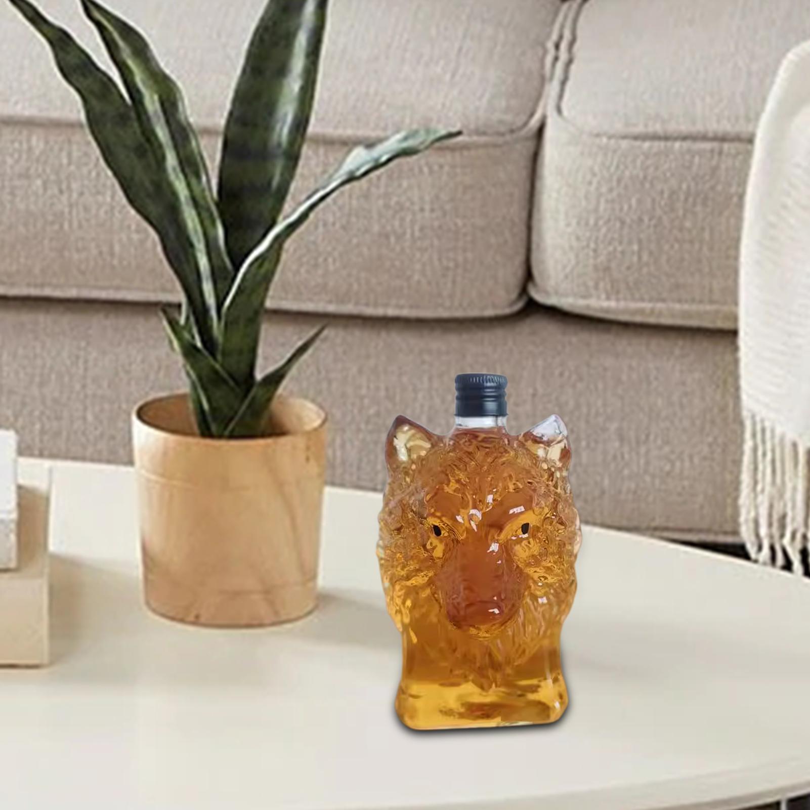 Whiskey Bottle Wolf Shape Wine - Vintage Collectible Bottles review and price