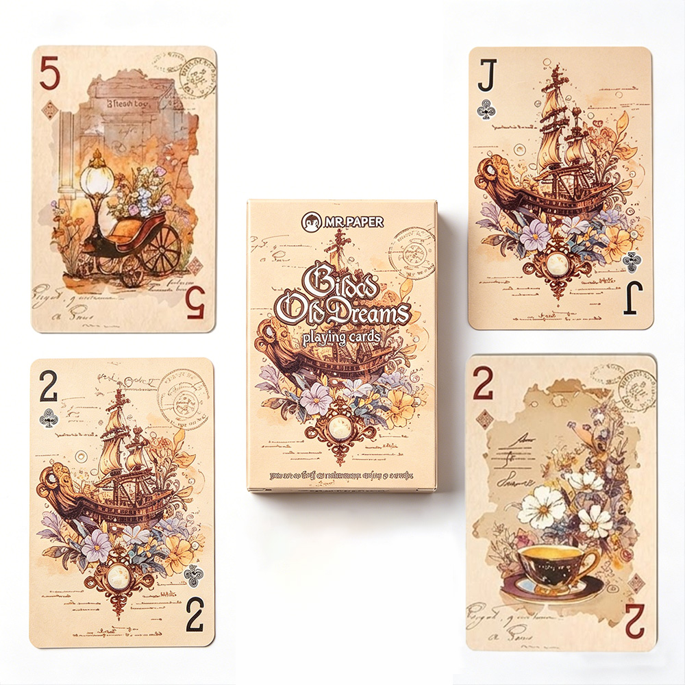 55Pcs Vintage Aesthetic Playin - Vintage Collectible Playing Cards review and price