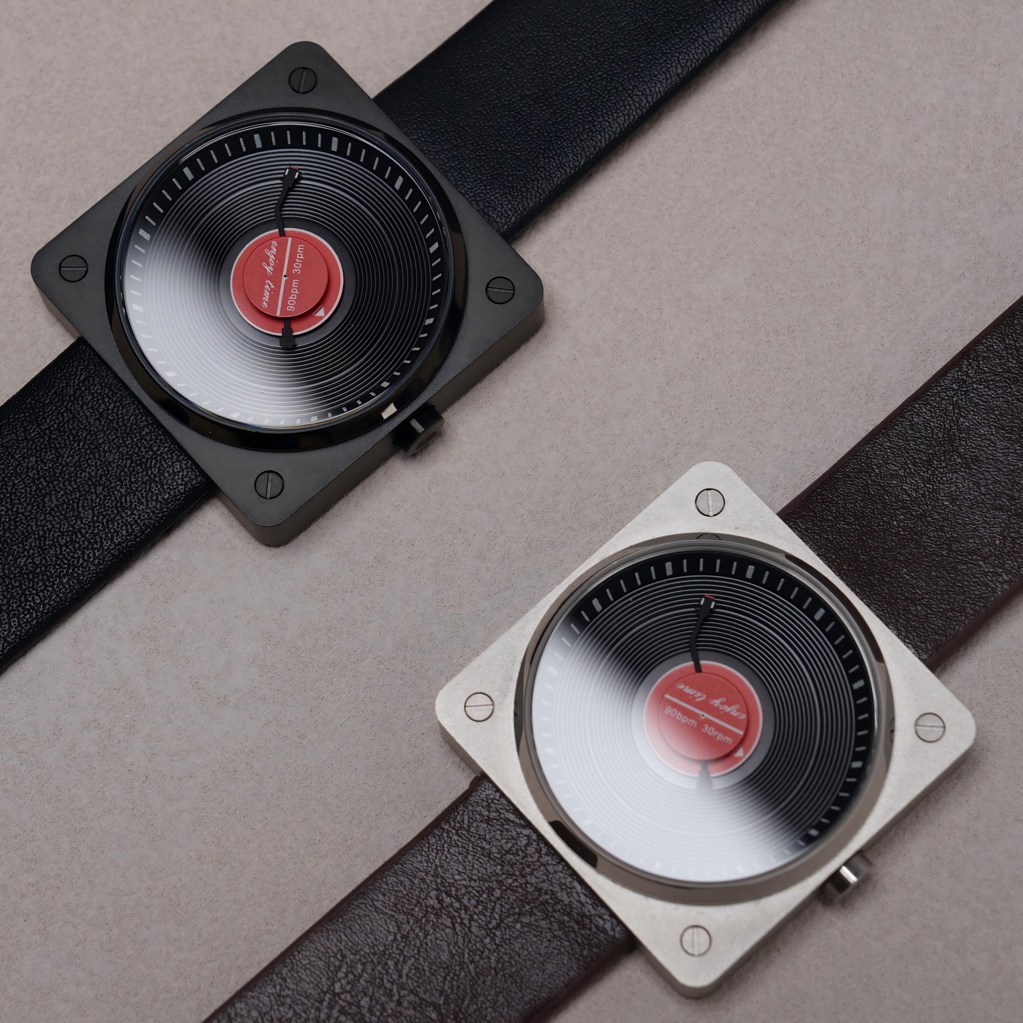 SKU Vinyl Record Quartz watche - Vintage Collectible Watches review and price