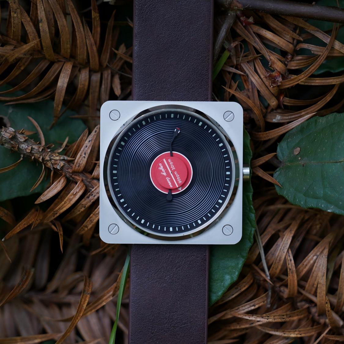 SKU Vinyl Record Quartz watche - Vintage Collectible Watches review and price