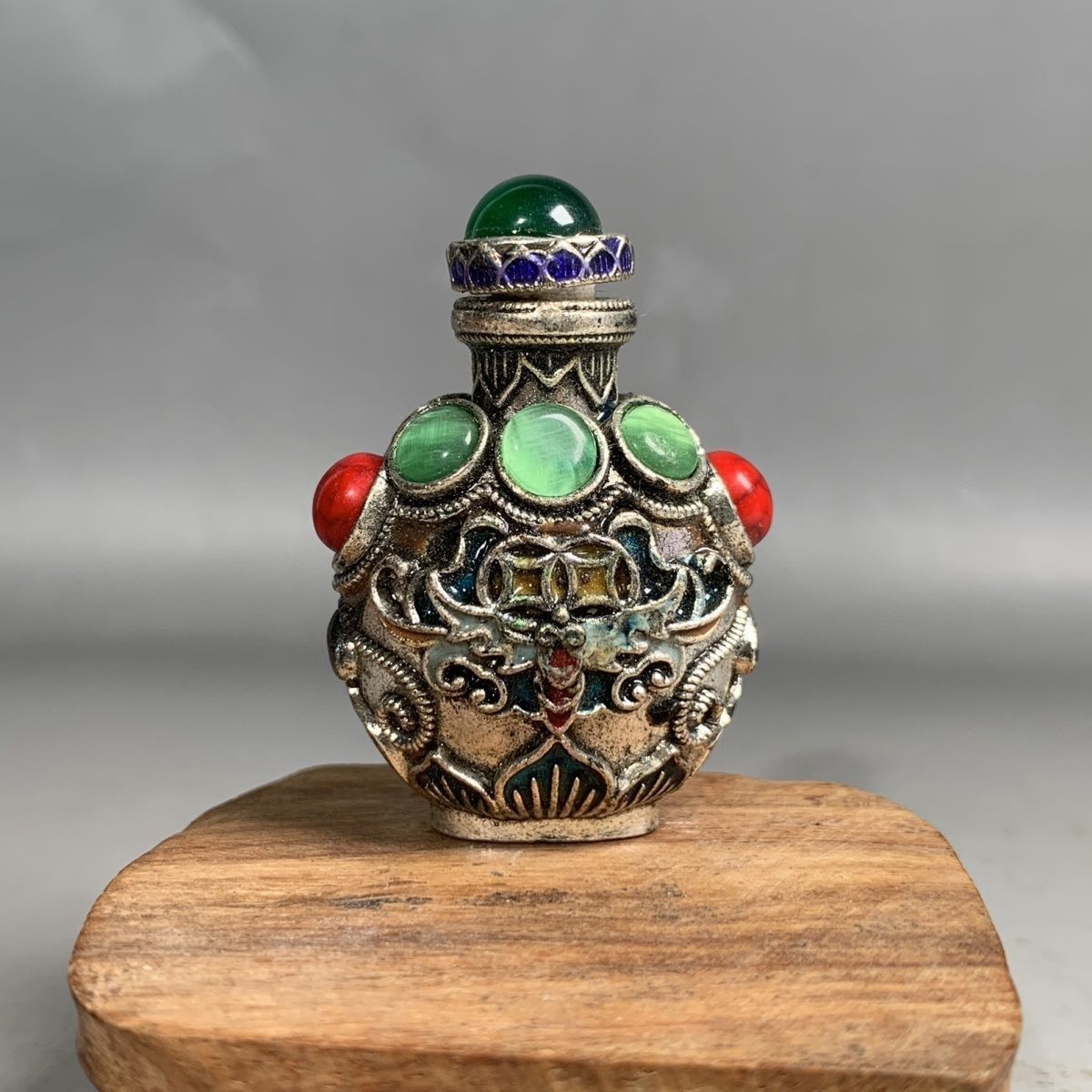 Vintage Cloisonne Bronze Snuff - Vintage Collectible Bottles review and price