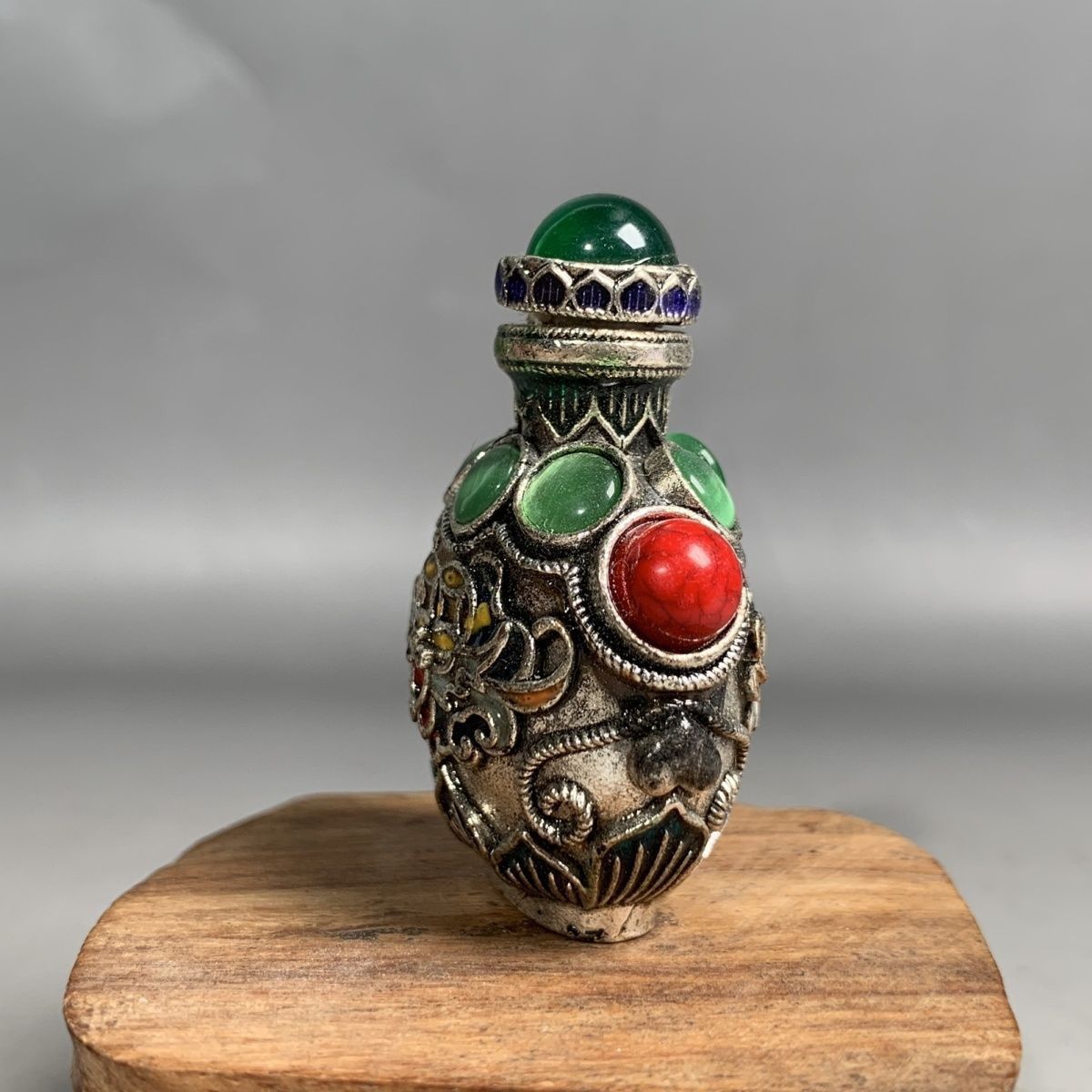 Vintage Cloisonne Bronze Snuff - Vintage Collectible Bottles review and price