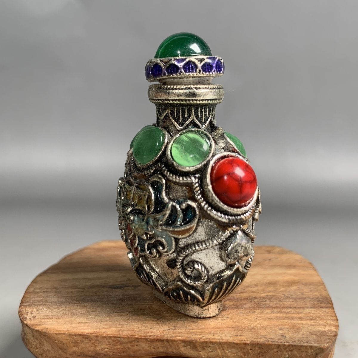 Vintage Cloisonne Bronze Snuff - Vintage Collectible Bottles review and price