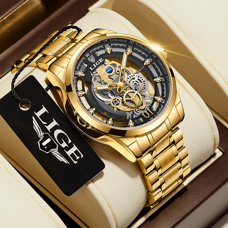 2026 LIGE Men Watch Skeleton A - Vintage Collectible Watches review and price