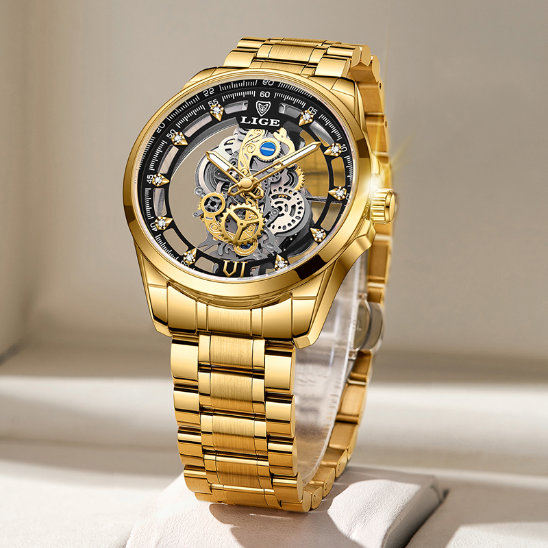 2026 LIGE Men Watch Skeleton A - Vintage Collectible Watches review and price