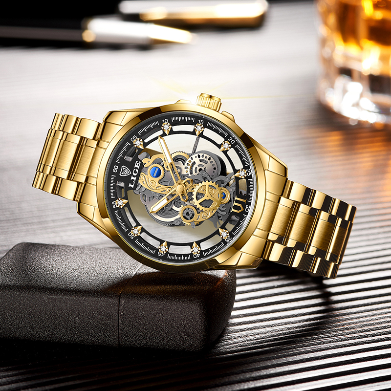 2026 LIGE Men Watch Skeleton A - Vintage Collectible Watches review and price