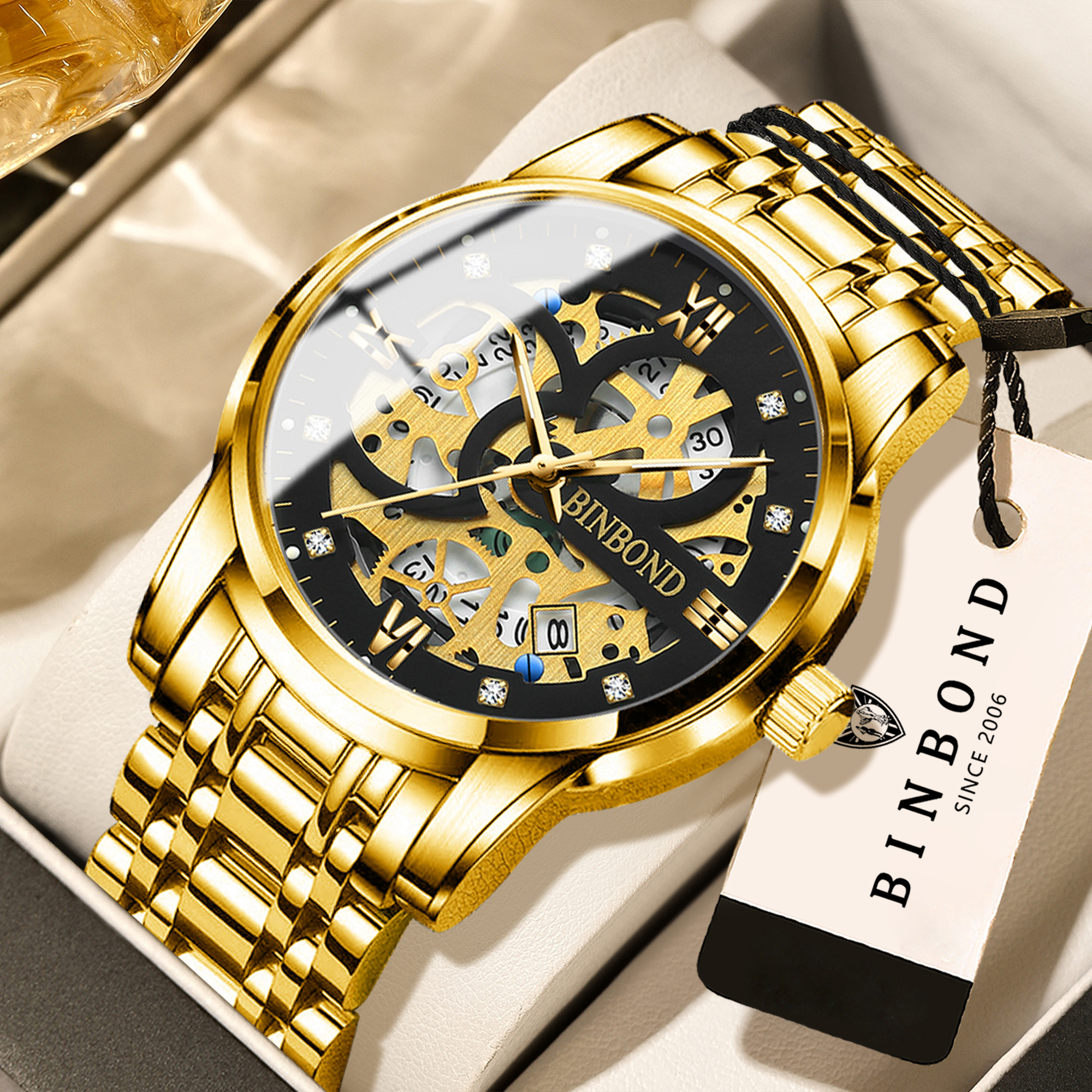 BINBOND hollow out design prec - Vintage Collectible Watches review and price