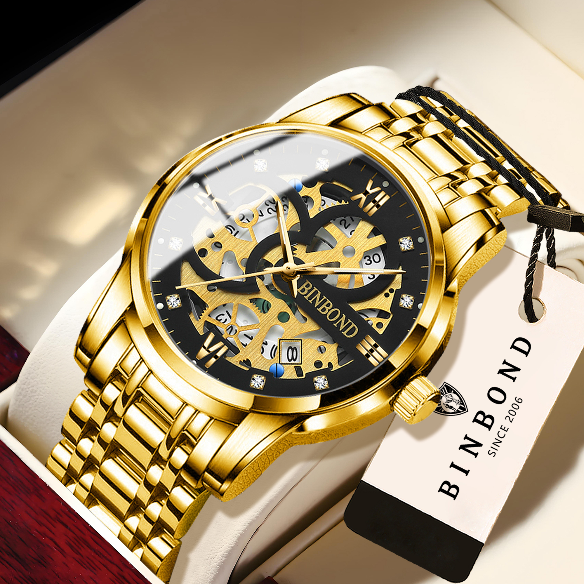 BINBOND hollow out design prec - Vintage Collectible Watches review and price
