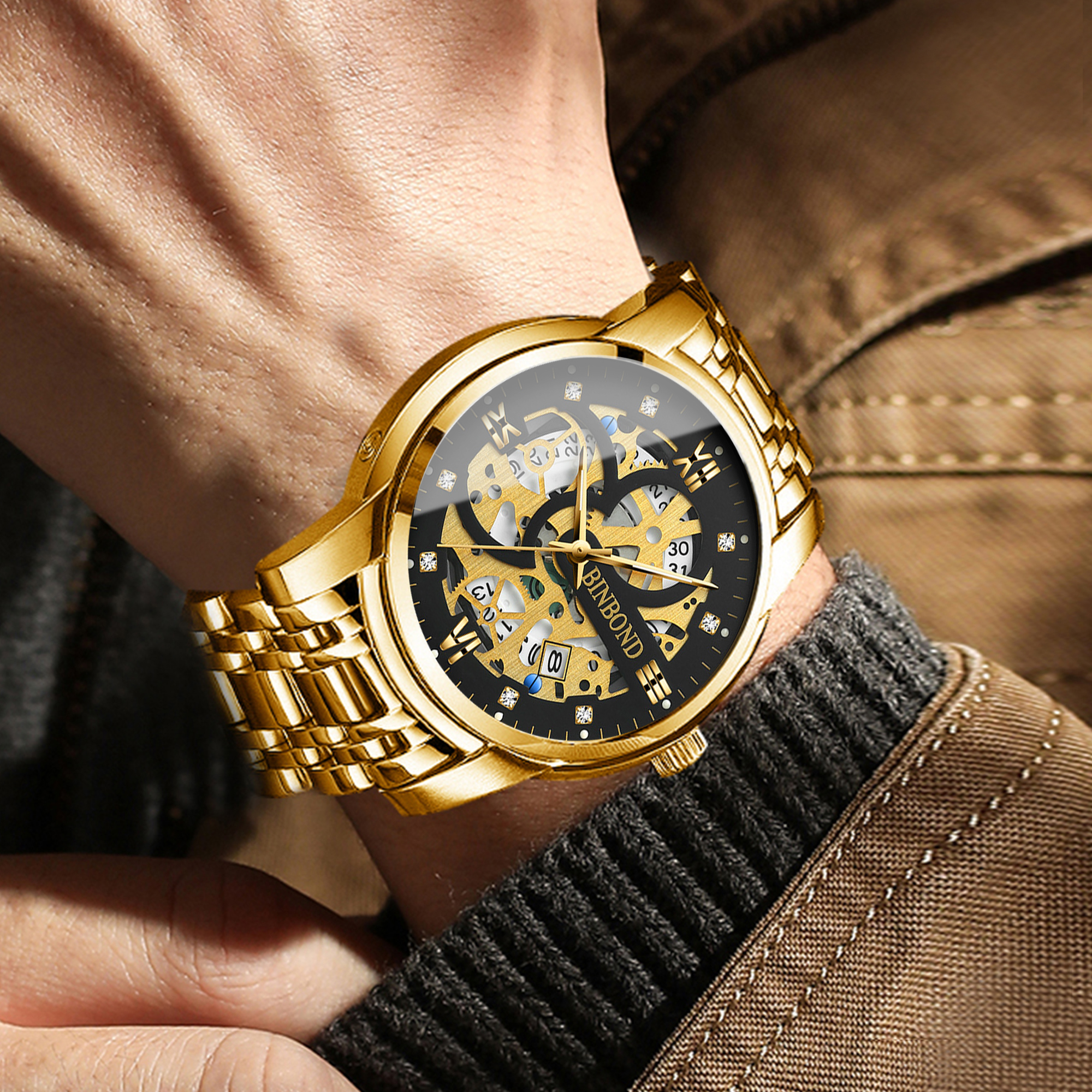 BINBOND hollow out design prec - Vintage Collectible Watches review and price