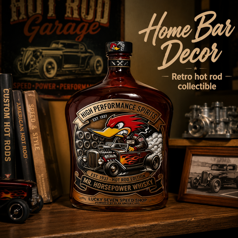 Vintage Hot Rod Mr Horsepower  - Vintage Collectible Bottles review and price