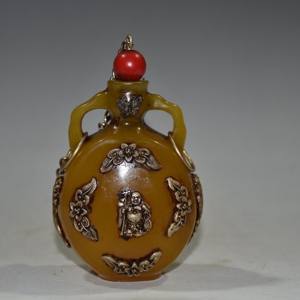 Vintage Collectible Carved Amb - Vintage Collectible Bottles review and price