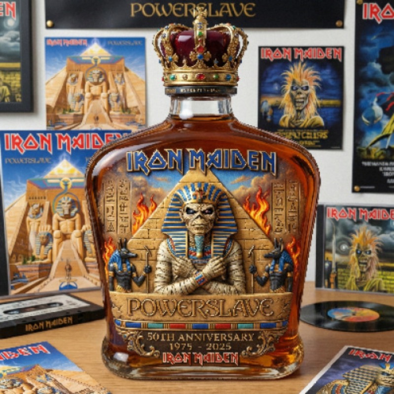 Vintage Rock Themed Mummy Scul - Vintage Collectible Bottles review and price