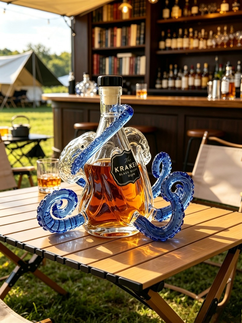 Decanter, Sea Monster, Octopus - Vintage Collectible Bottles review and price