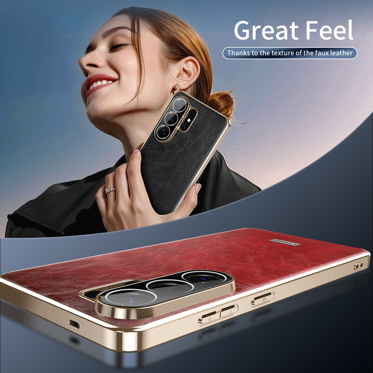 Luxury Business Oil-Wax Textur - Camera Leather Case review and price