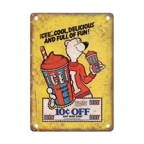 Vintage ICEE Tin Sign Man Cave - Vintage Collectible Bears review and price