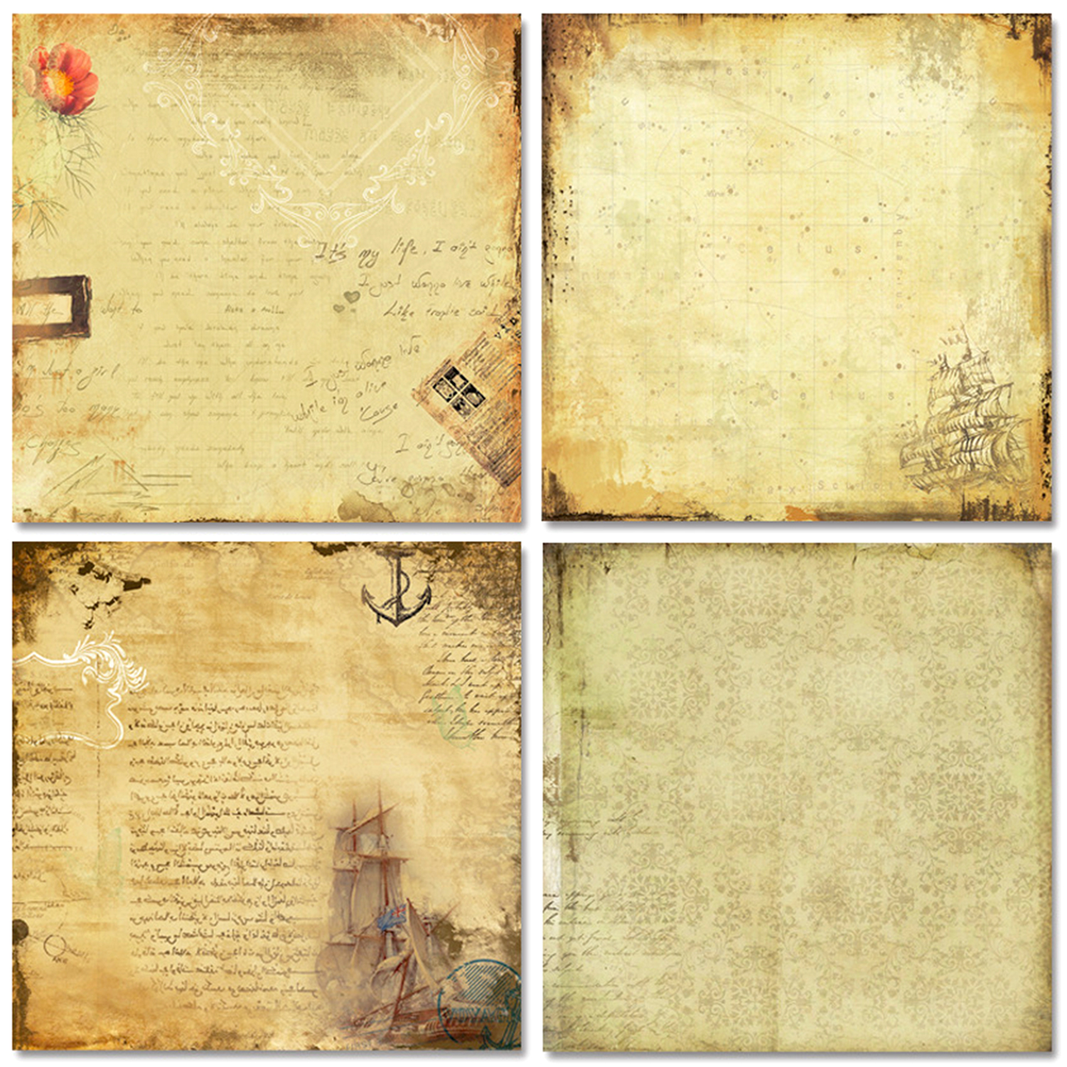 24 Sheets Scrapbook Paper 30x3 - Vintage Collectible Cards review and price