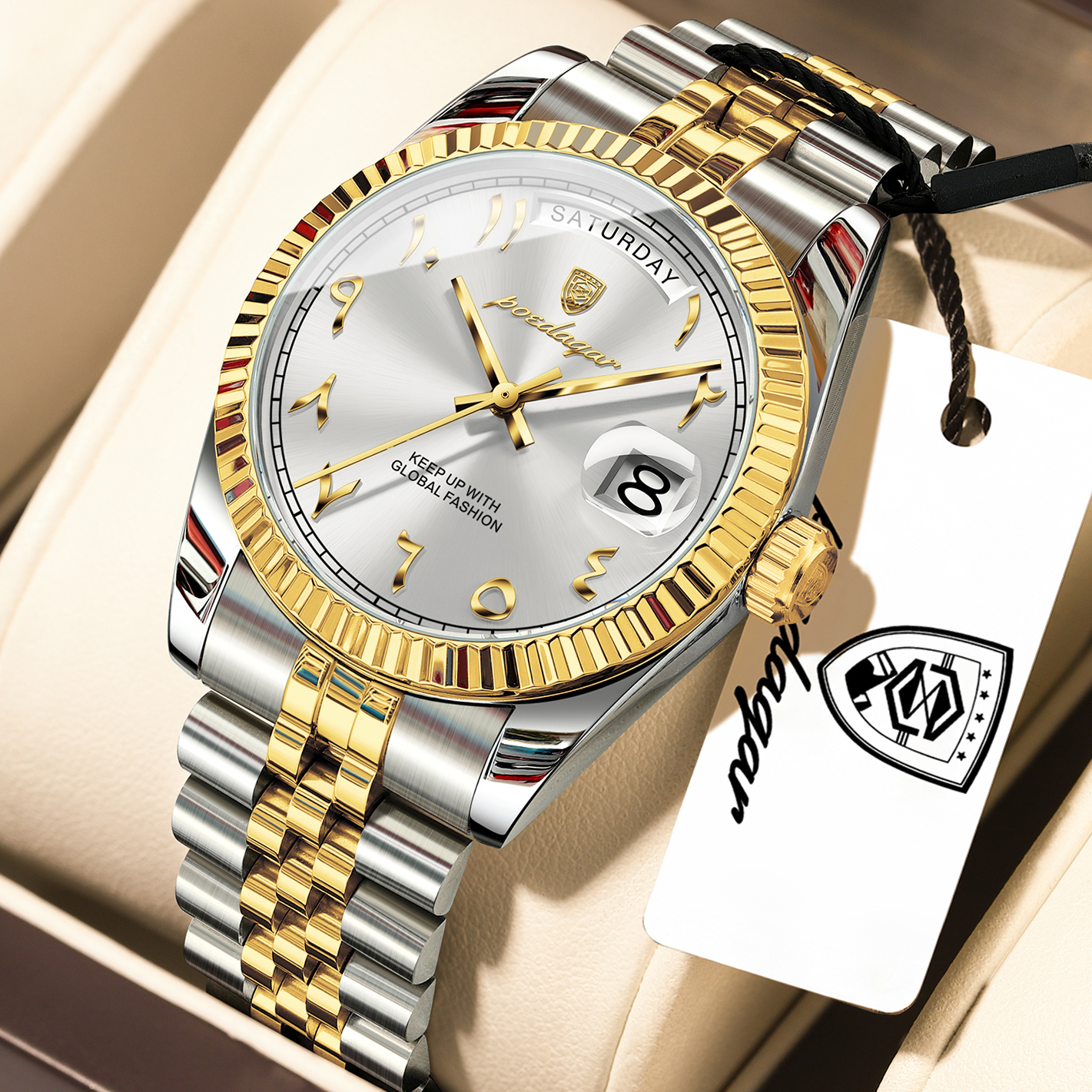 POEDAGAR Luxury Brand Man Cloc - Vintage Collectible Watches review and price