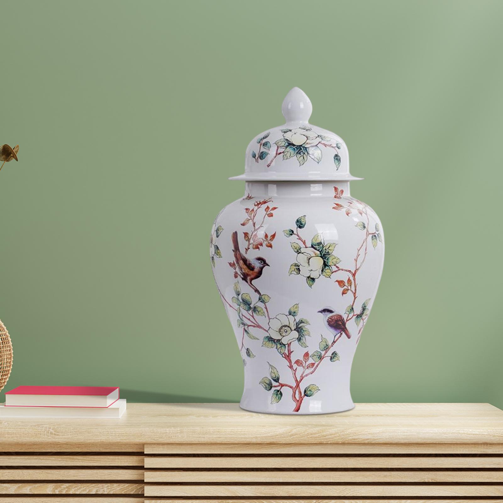 Ceramic Ginger Jar Vase Vintag - Vintage Collectible Bottles review and price